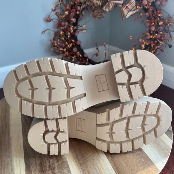 Sun + Stone Women's Veronikaa Pull-On Lug Chelsea Booties Sz 9.5M Ecru Croc - Picture 10 of 10